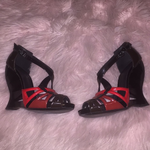 Bottega Veneta sandal wedge platform ankle heel - Picture 2 of 7